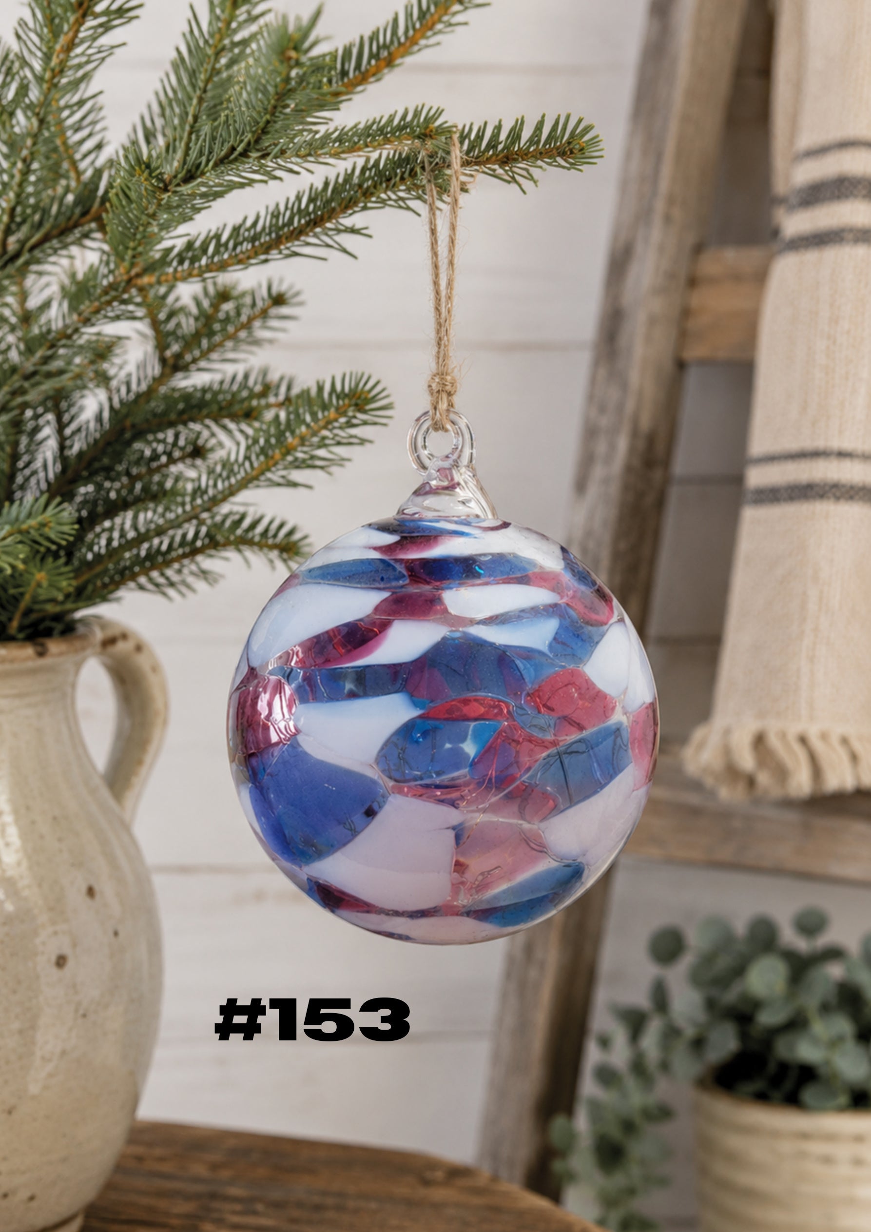 Berry Frost Hand-Blown Glass Ornament #153
