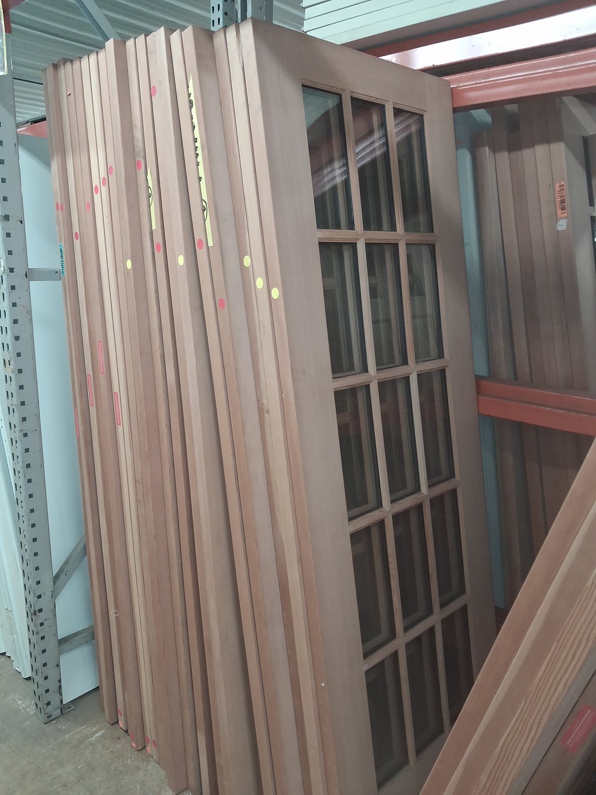 Exterior doors 30", 32"x 84"  15 grid glass