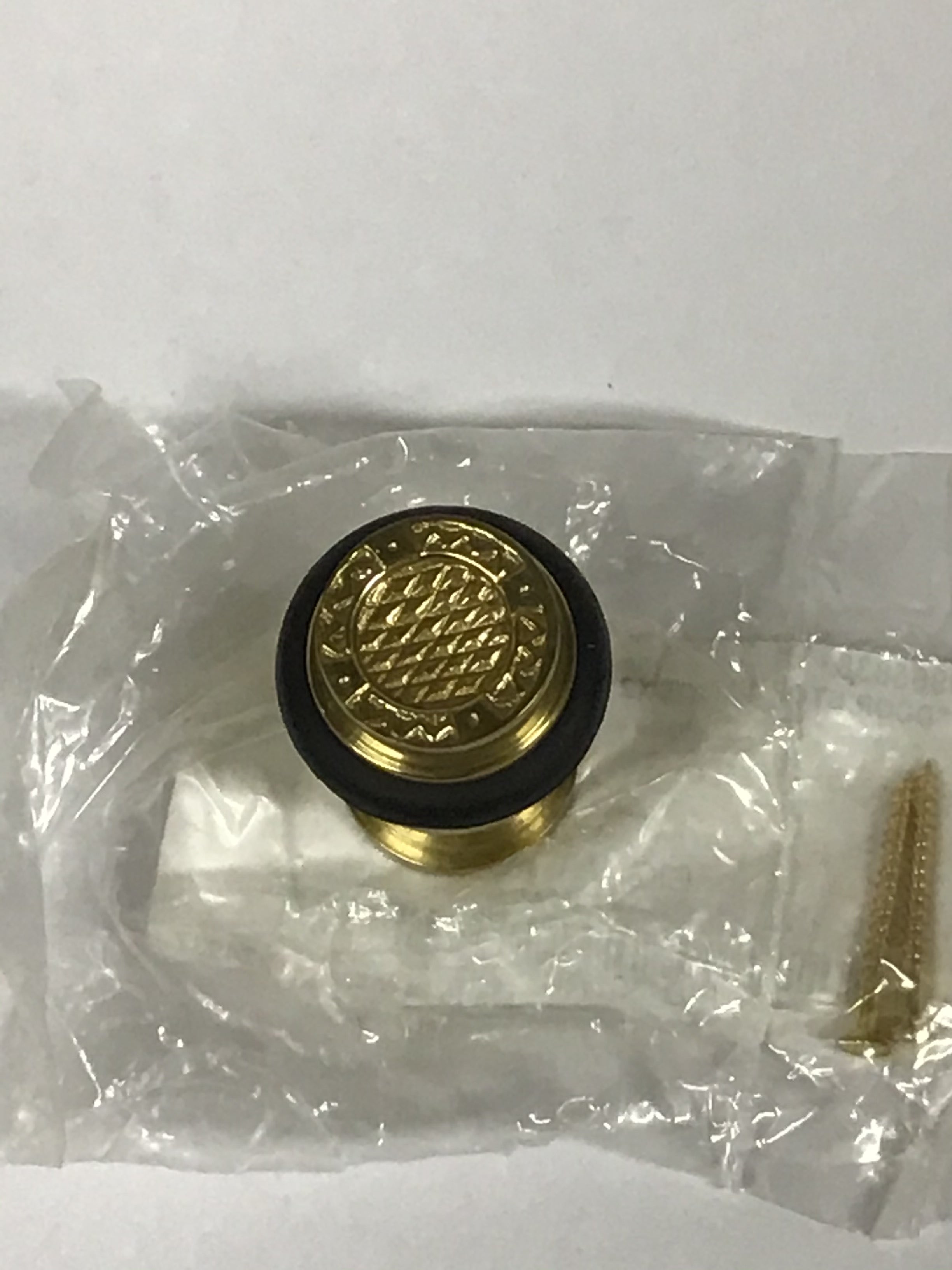 Brass engraved ornate door stop