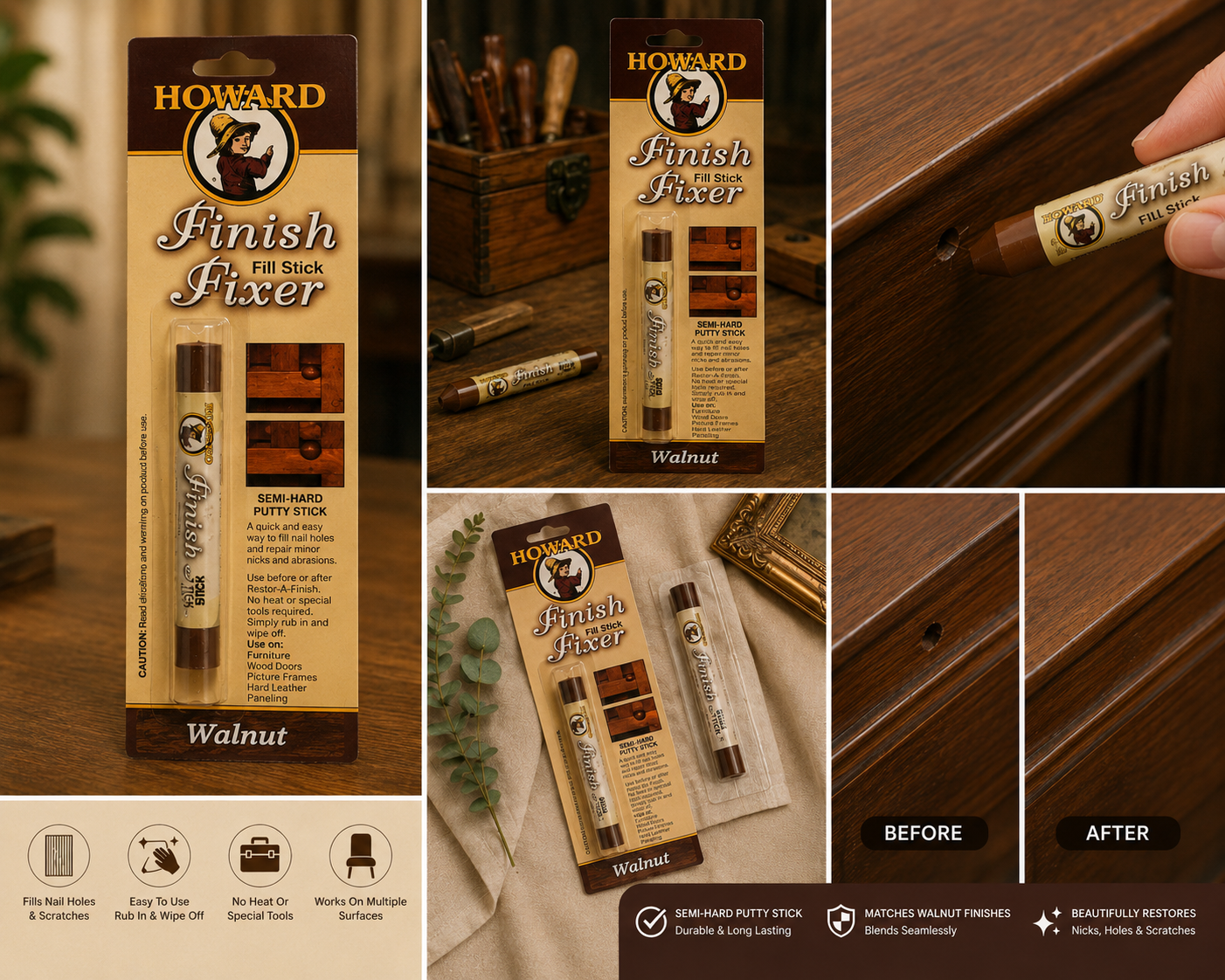 Howards Finish Fixer Walnut
