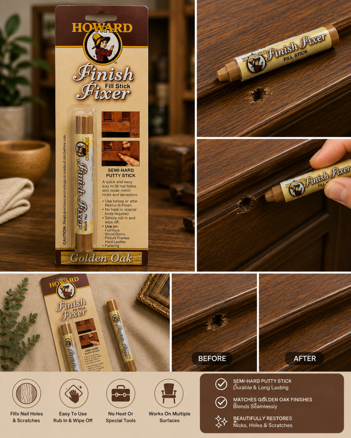 Howards Finish Fixer Golden Oak