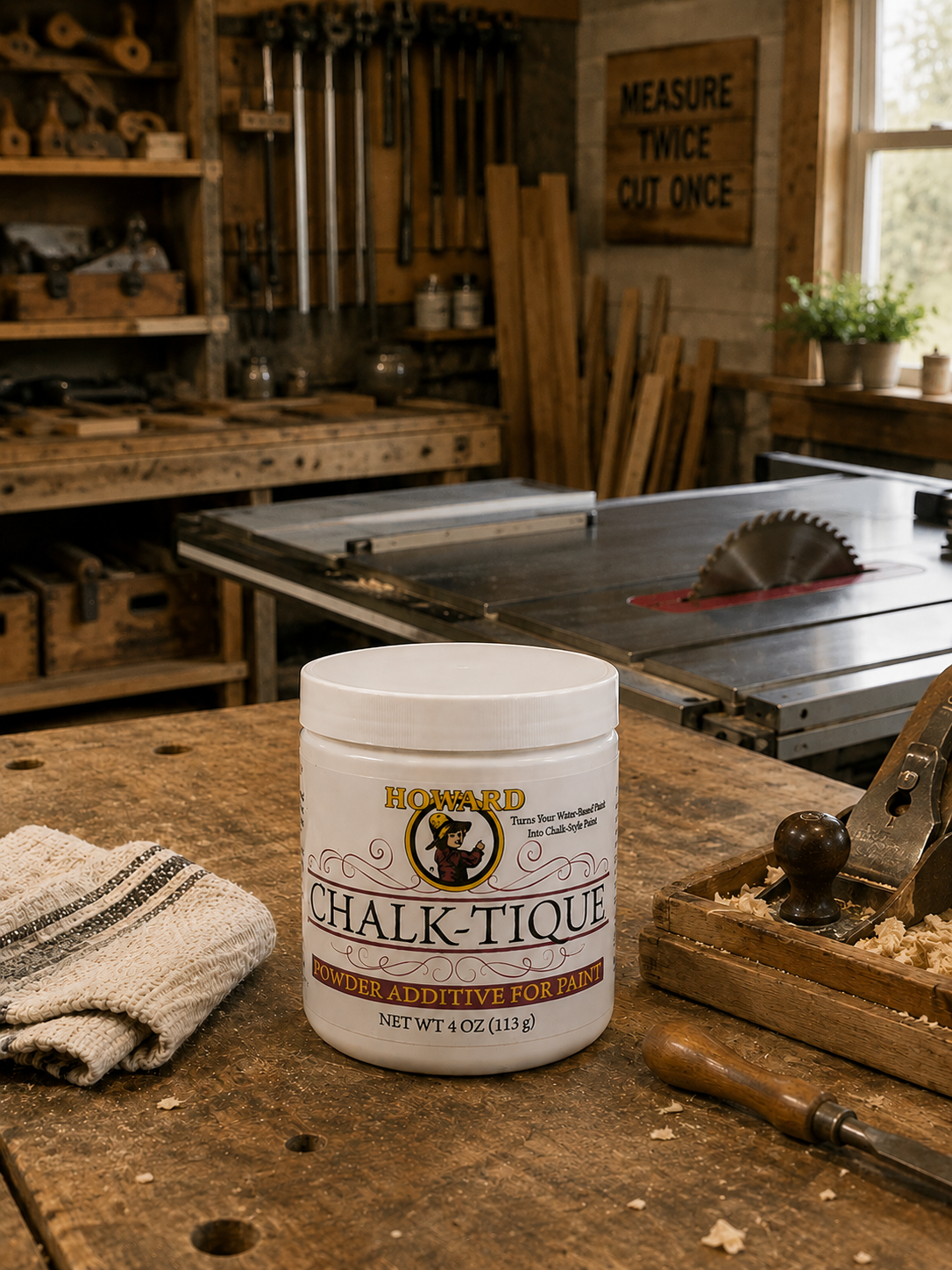 Chalk-Tique Powder Additive for Paint