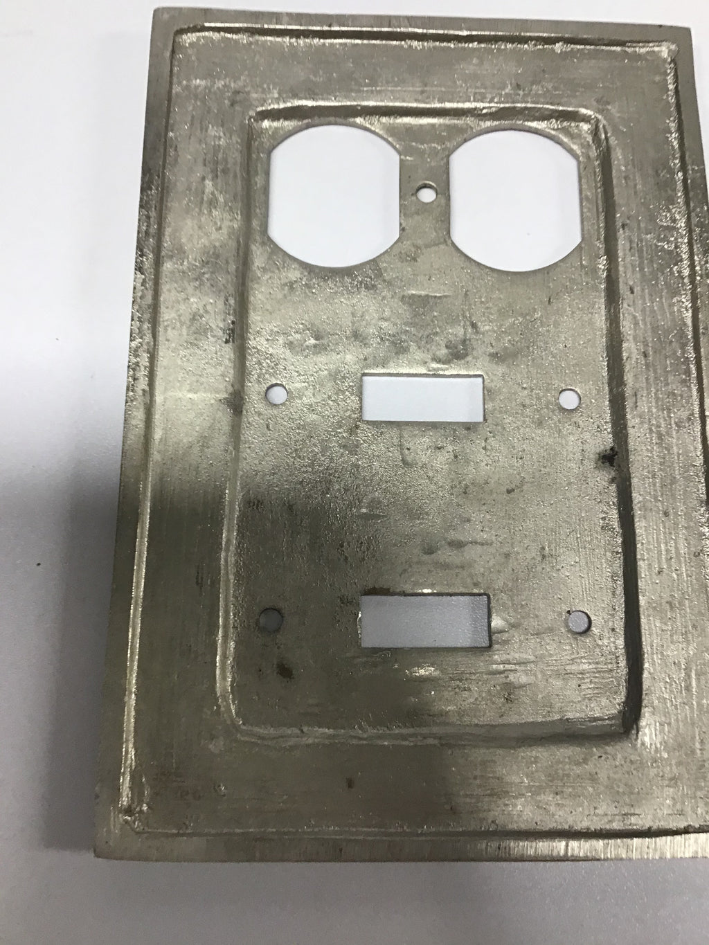 Chrome double light switch cover