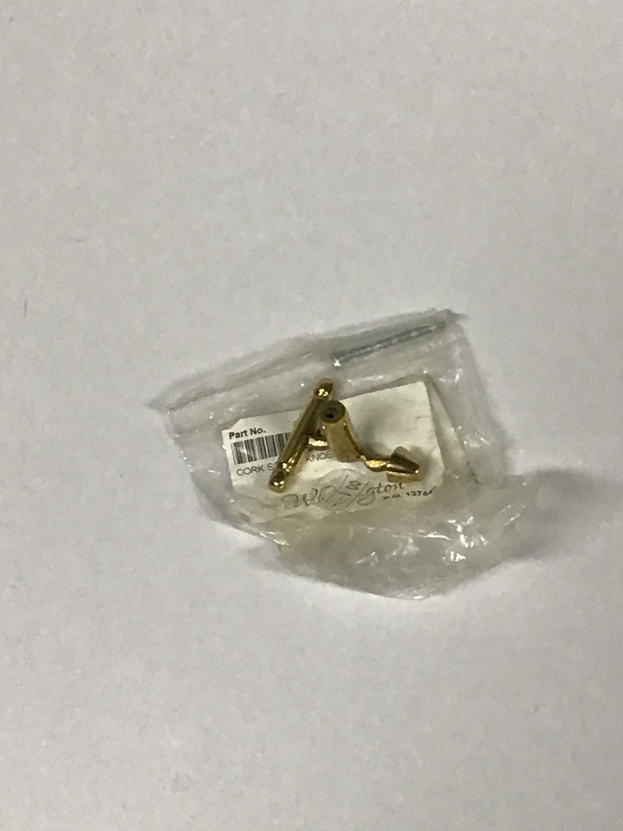 Brass Corkscrew drawer/door handle