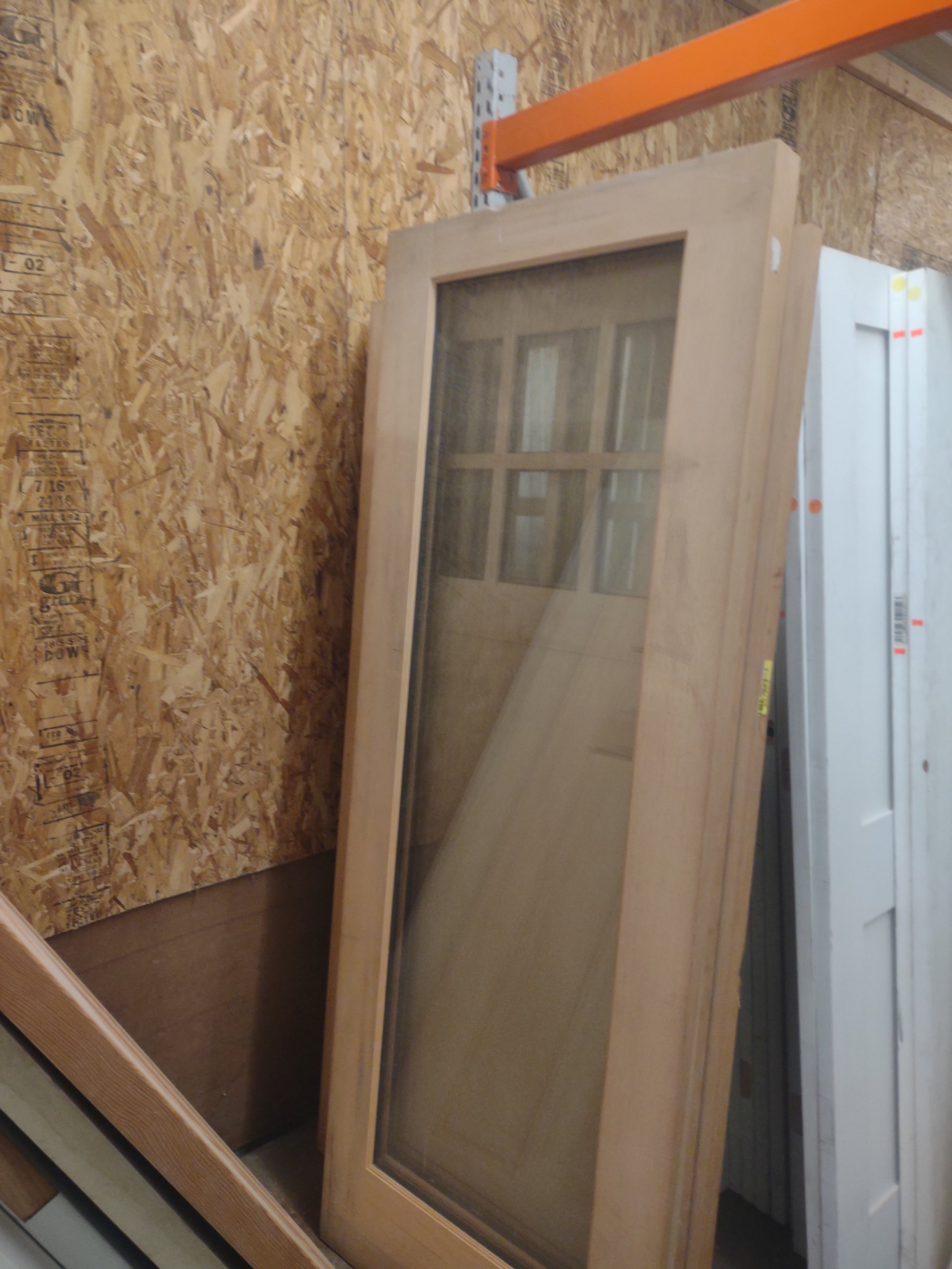 Full Glass exterior, double pane door