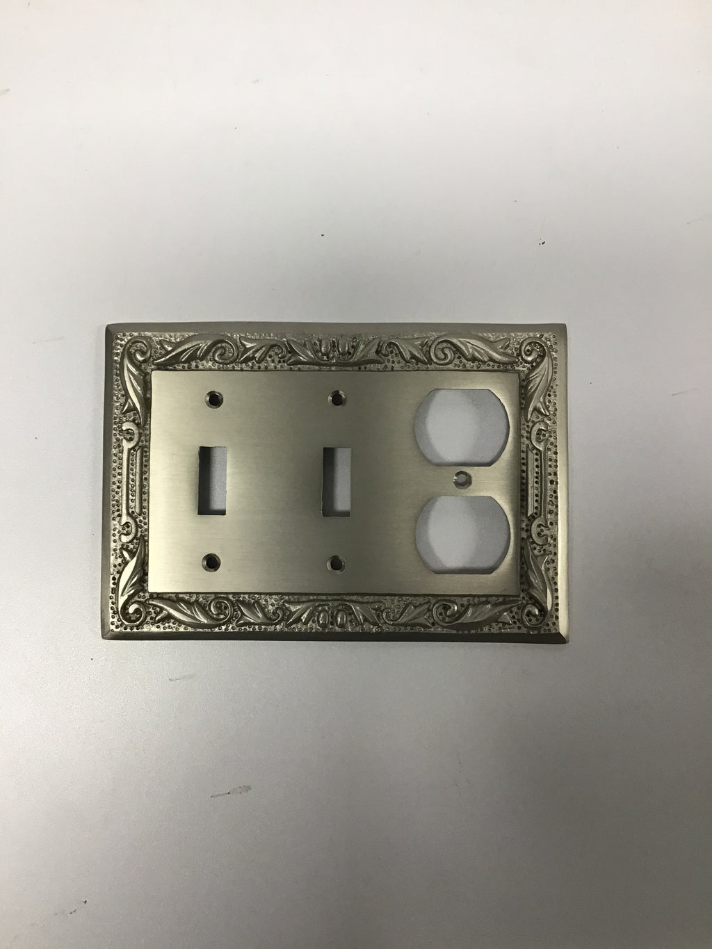 Chrome double light switch cover