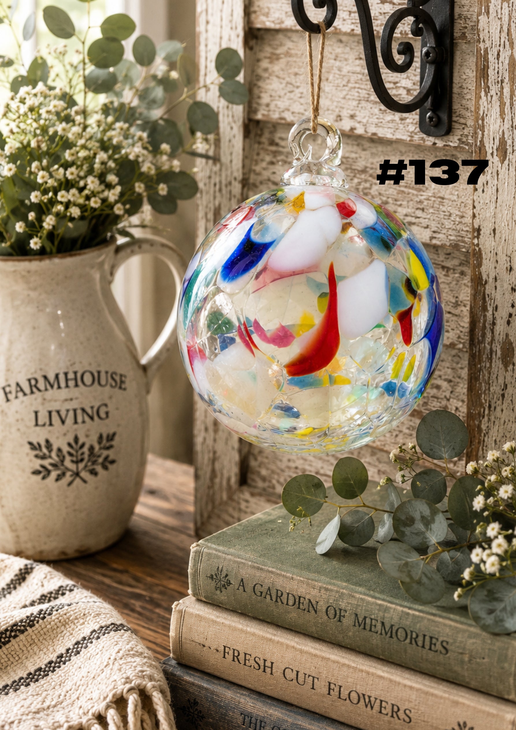 Celebration Confetti Hand-Blown Glass Ornament #137