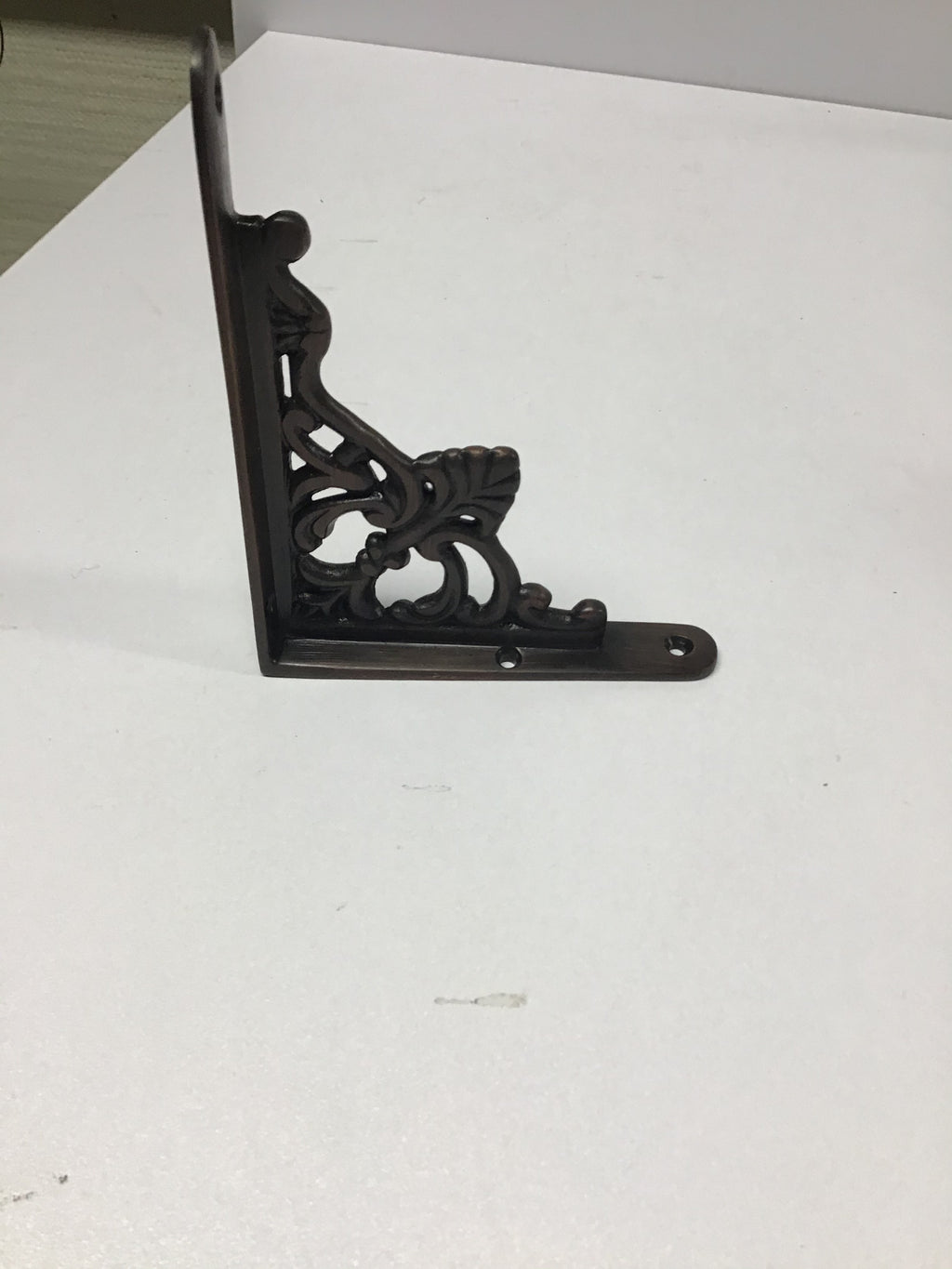 rubbed bronze shelf bracket