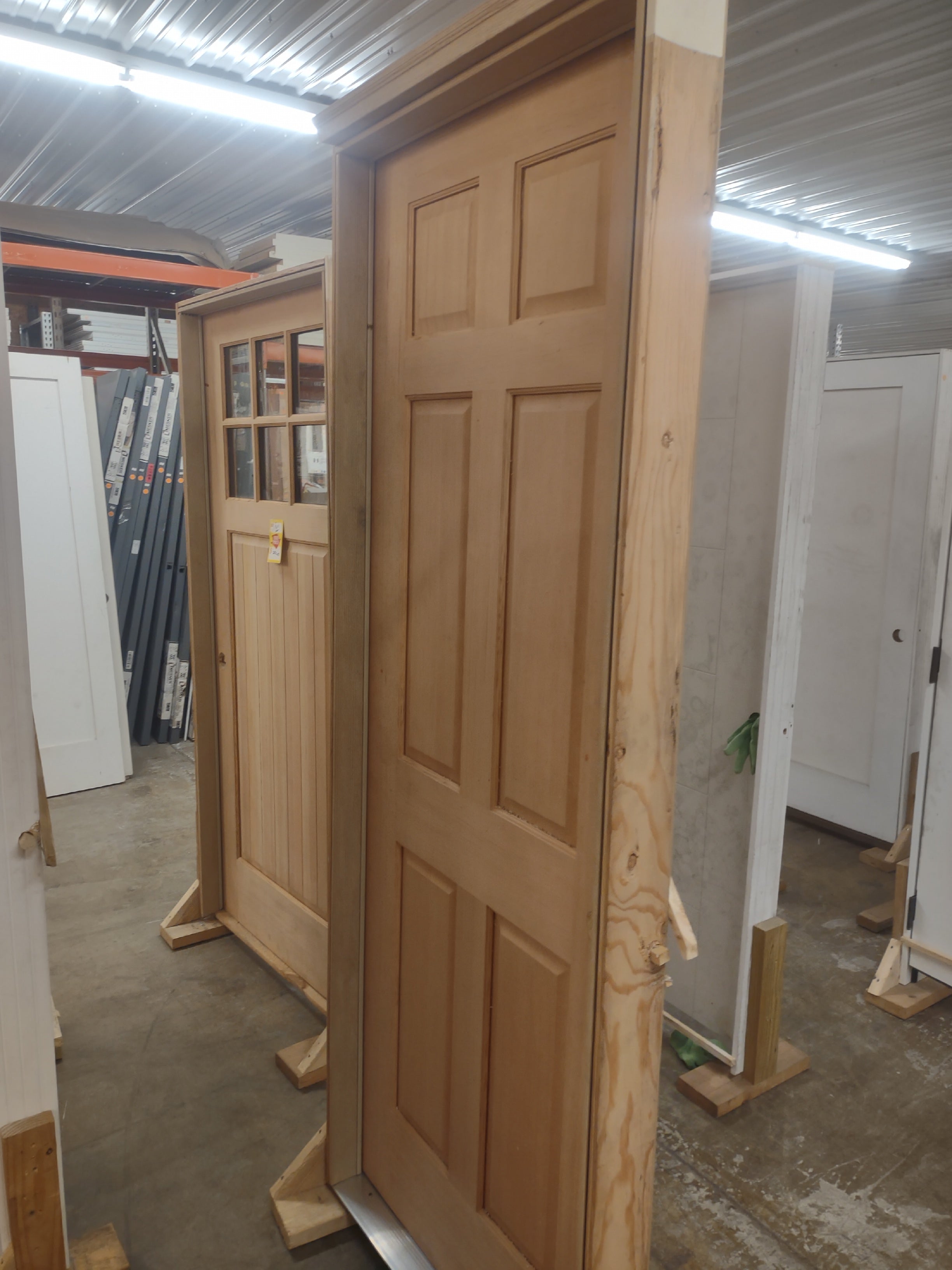 Solid wood door (Framed )